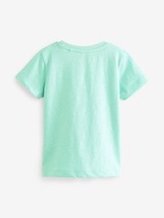 Mint Green Short Sleeve Plain T-Shirt (3mths-7yrs) - Image 2 of 2