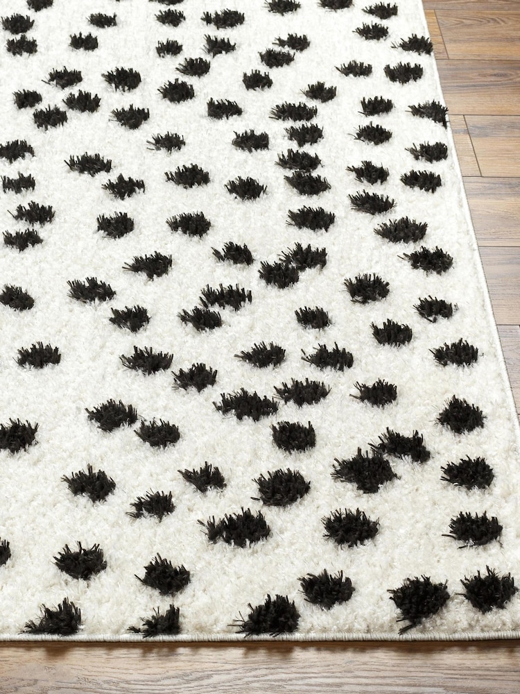 LIVABLISS Black Rodos Modern Soft Plush Pile Rug - Image 2 of 6