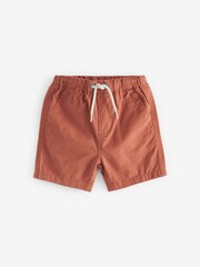 Rust Brown Plain Pull-On Shorts (3mths-7yrs) - Image 1 of 2
