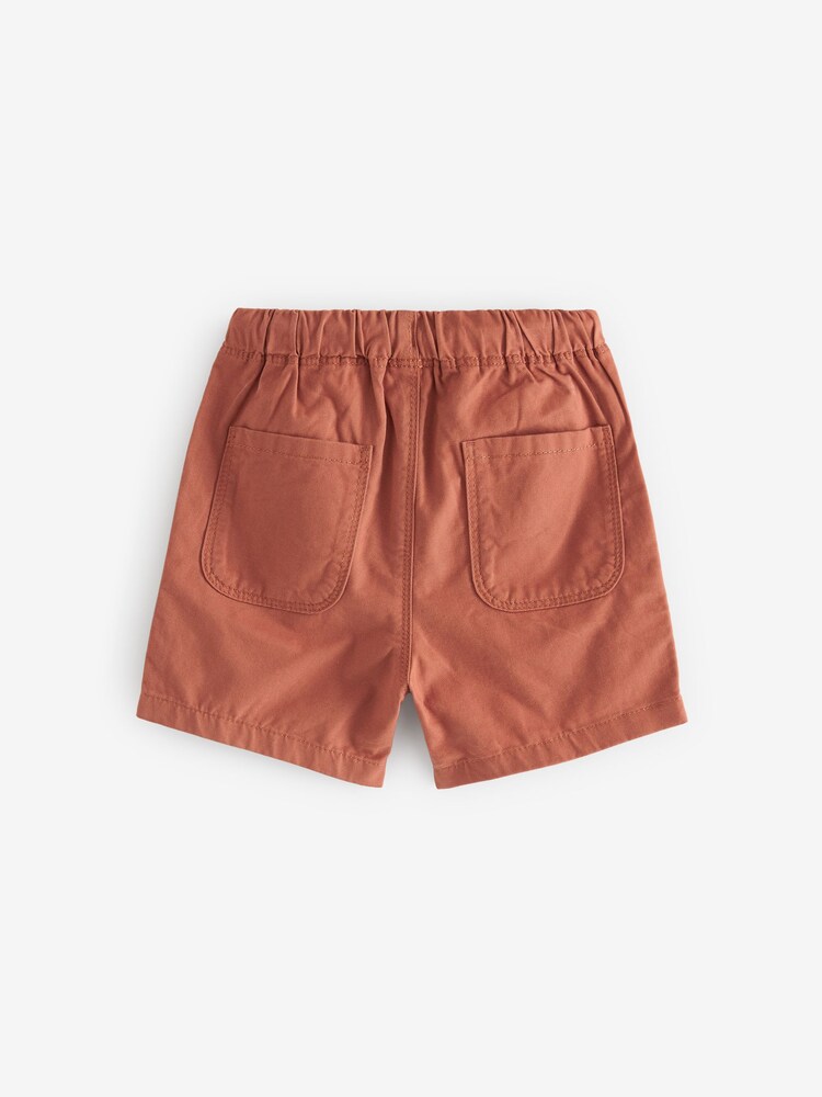 Rust Brown Plain Pull-On Shorts (3mths-7yrs) - Image 2 of 2