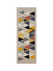 LIVABLISS Taupe City Geometric Runner - Image 1 of 6