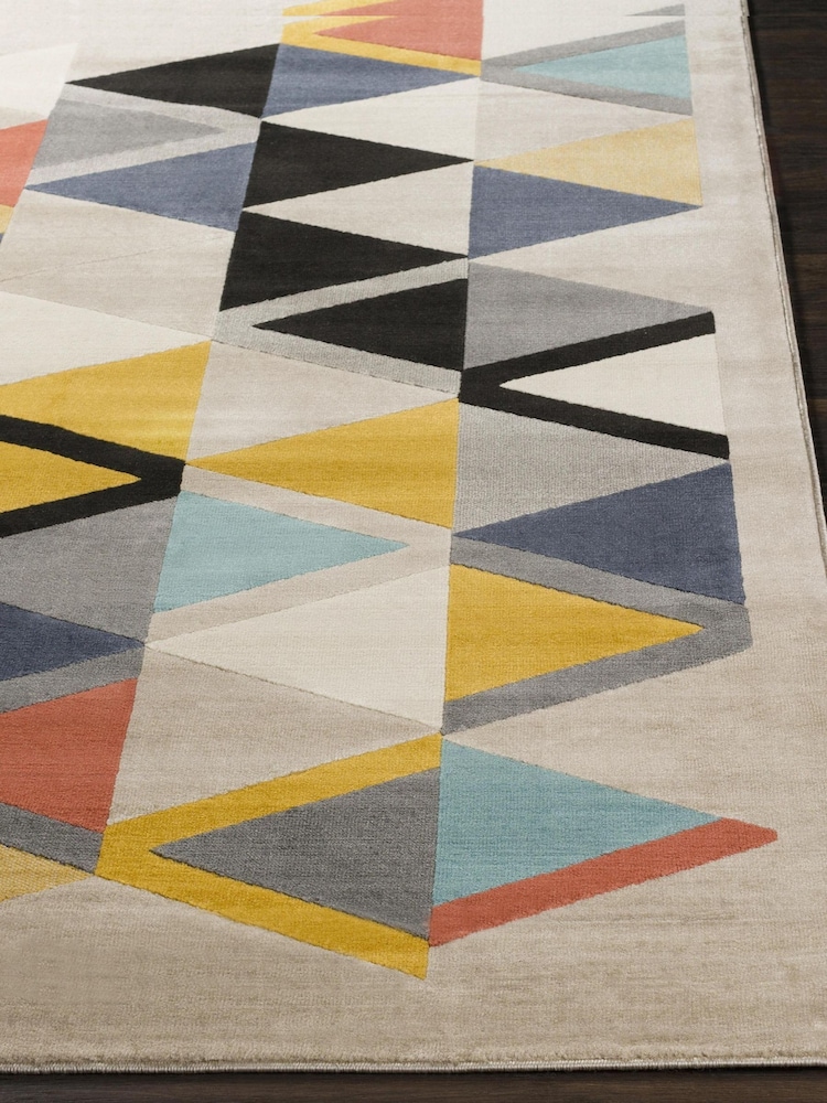 LIVABLISS Taupe City Geometric Runner - Image 2 of 6