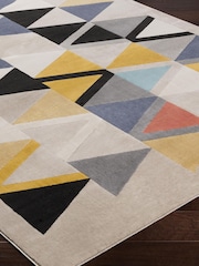 LIVABLISS Taupe City Geometric Runner - Image 4 of 6