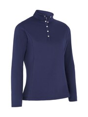 Callaway Apparel Blue Callaway Golf Thermal Longsleeve Fleece Back Jersey - Imagen 5 de 6