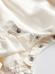 Cream Christening Premium Silk Baby Romper (0mths-2yrs) - Image 7 of 7