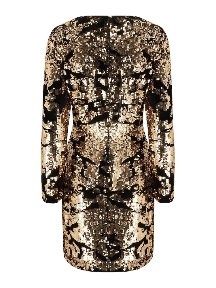 Pour Moi Black Selena Velvet Dress - Image 5 of 5