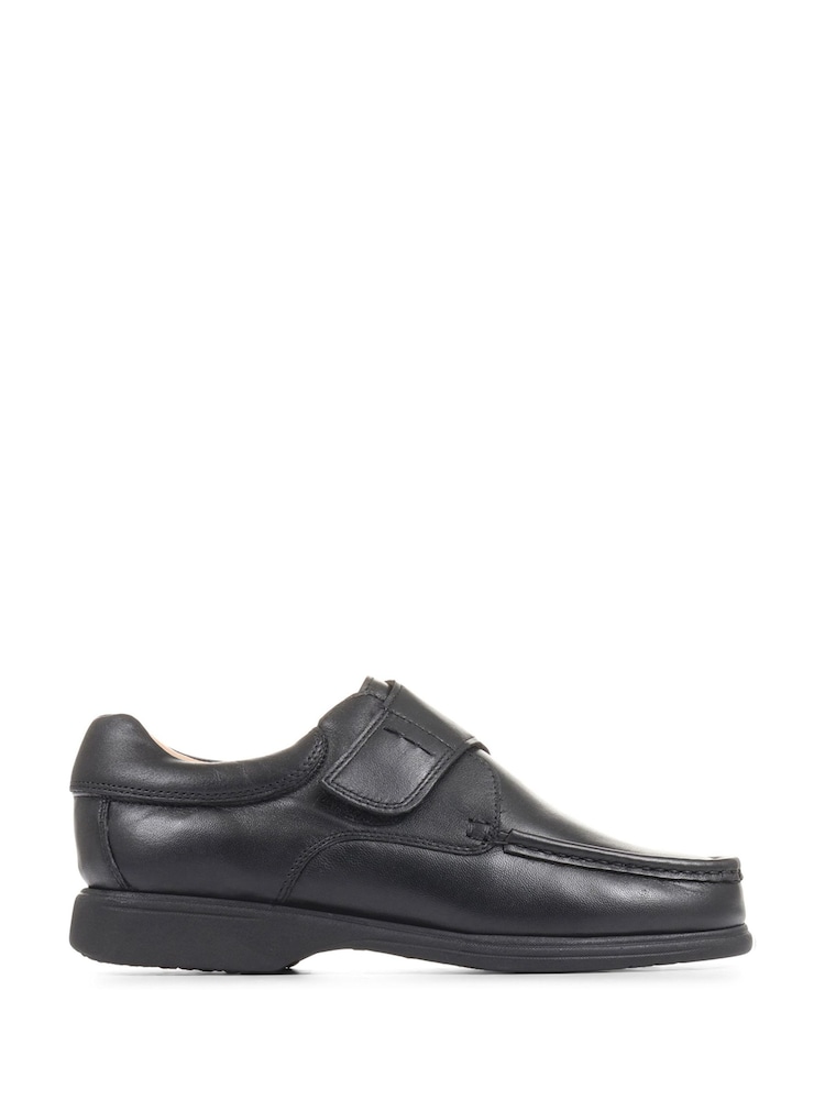 Pavers Black Monk/Touch Fastening Gents Smart Shoes - Image 1 of 5