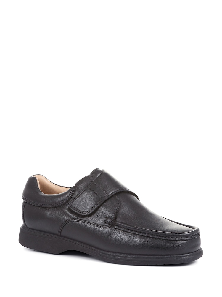 Pavers Black Monk/Touch Fastening Gents Smart Shoes - Image 2 of 5