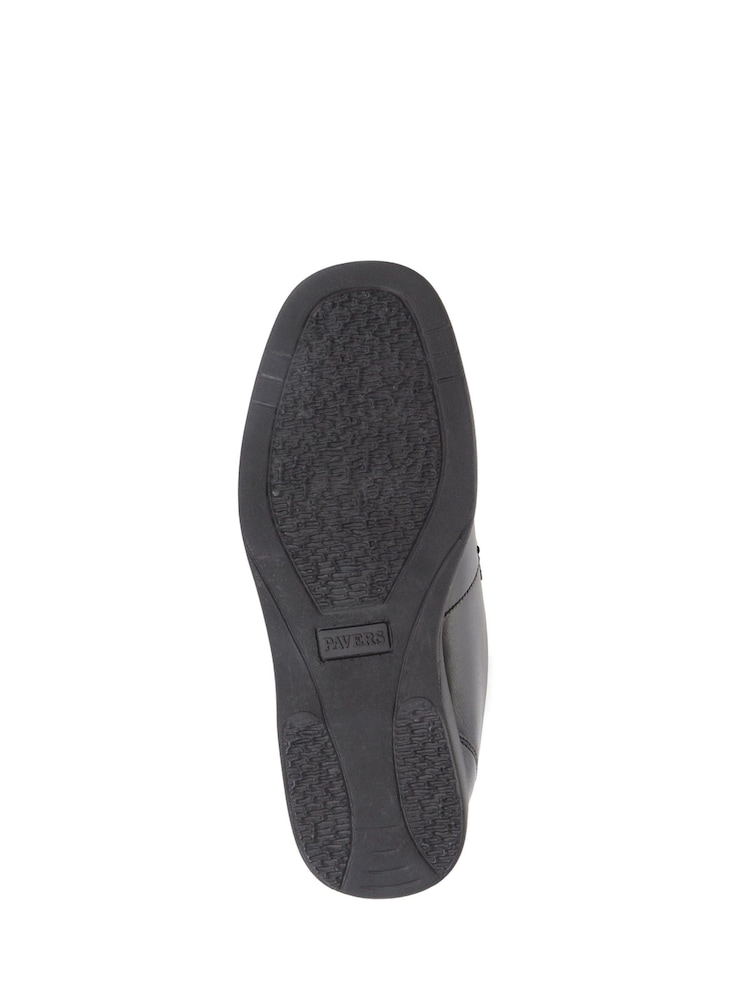 Pavers Black Monk/Touch Fastening Gents Smart Shoes - Image 5 of 5