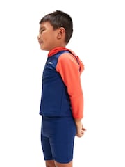 Speedo Blue Unisex Learn To Swim Essential Hooded Rash Top - Image 3 of 8