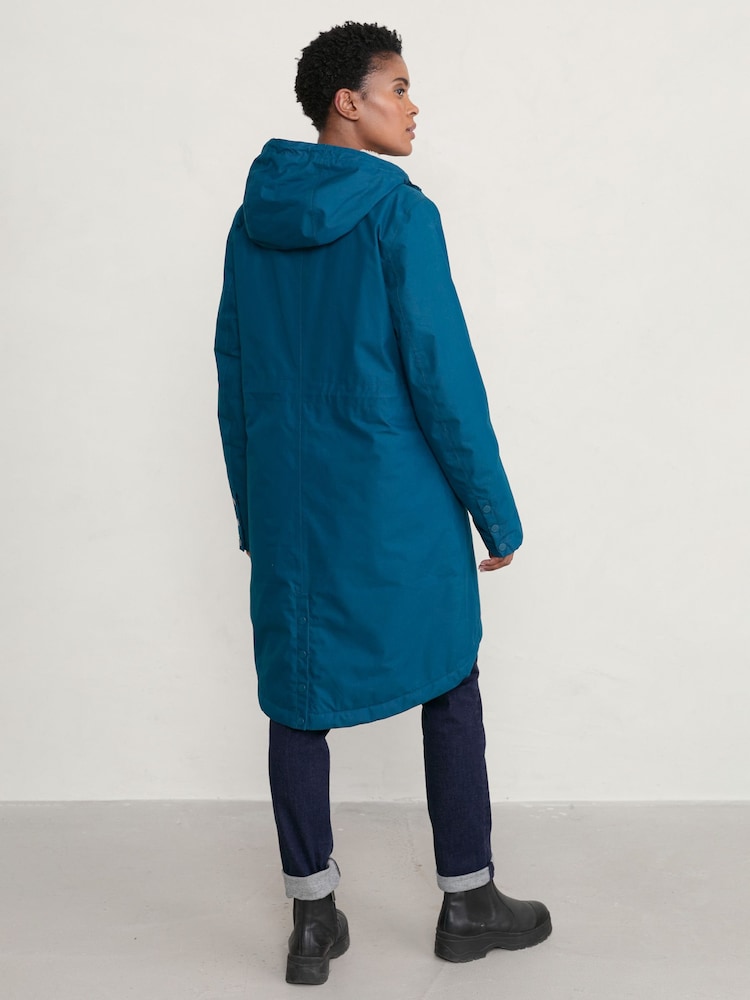 Seasalt Cornwall Blue Petite Waterproof Plant Hunter 2 Coat - Image 2 of 6