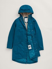 Seasalt Cornwall Blue Petite Waterproof Plant Hunter 2 Coat - Image 5 of 6