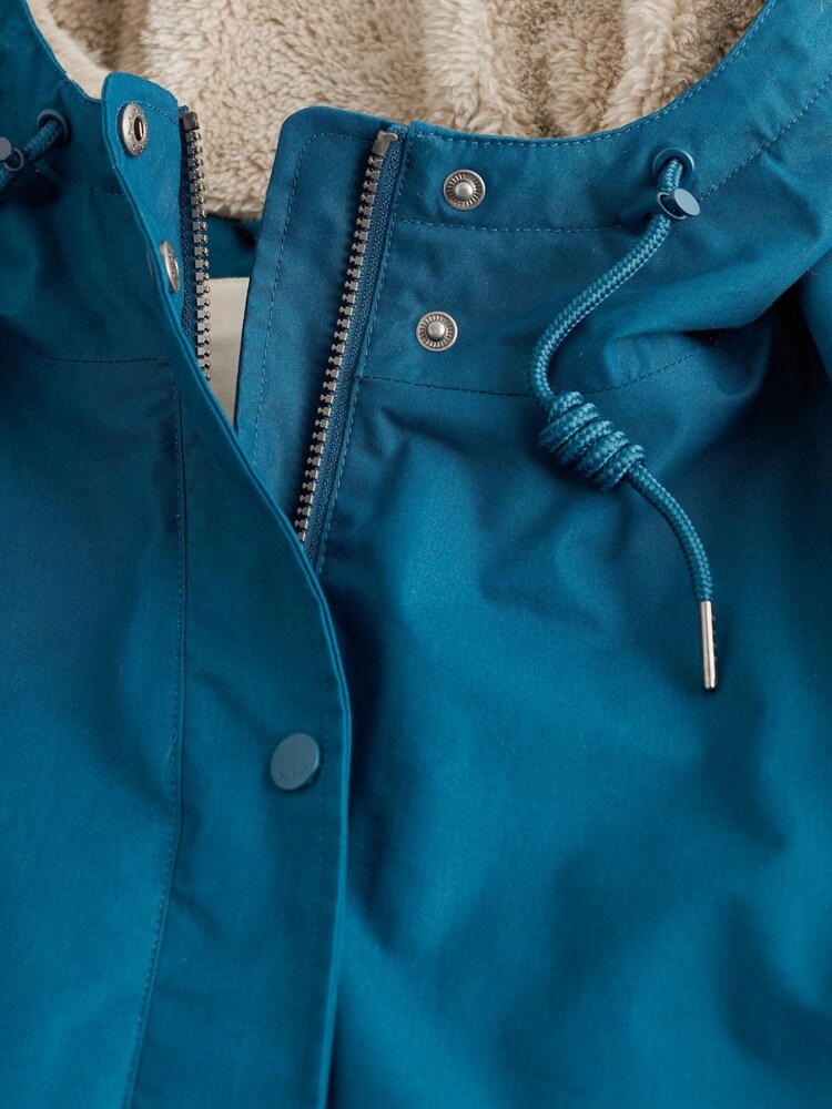 Seasalt Cornwall Blue Petite Waterproof Plant Hunter 2 Coat - Image 6 of 6