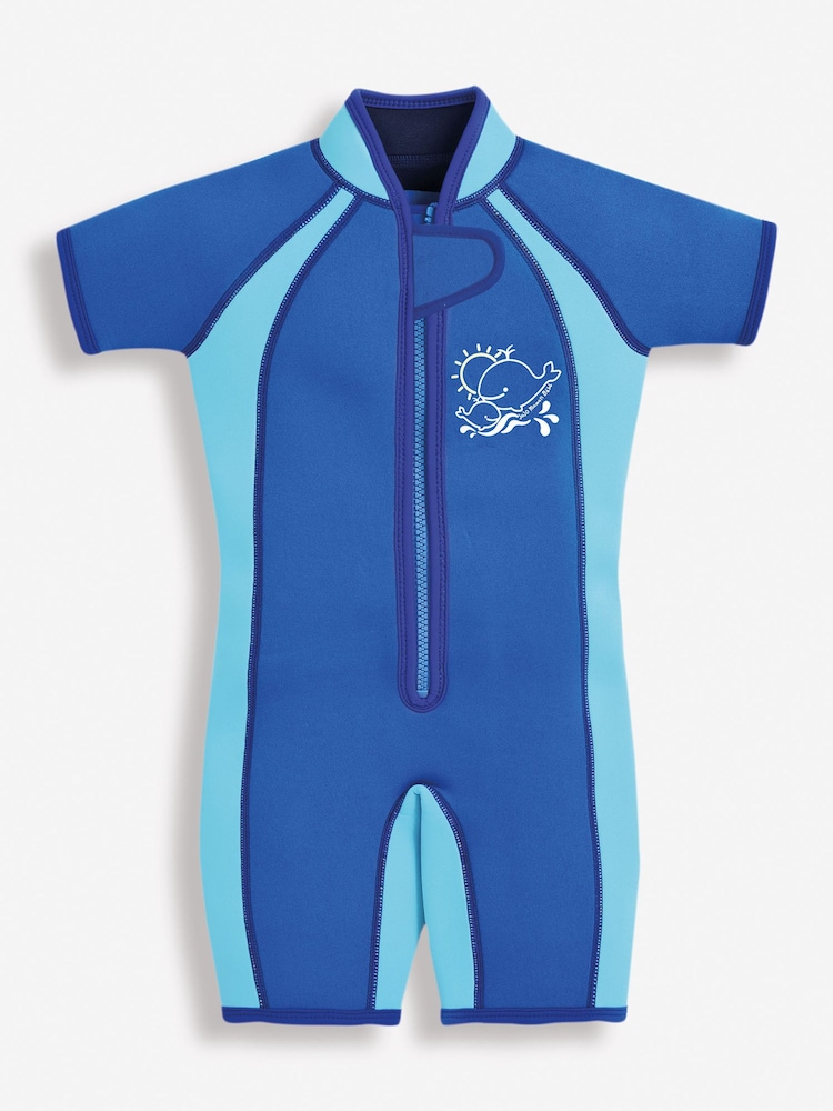 JoJo Maman Bébé Blue Junior Wetsuit - Image 1 of 2