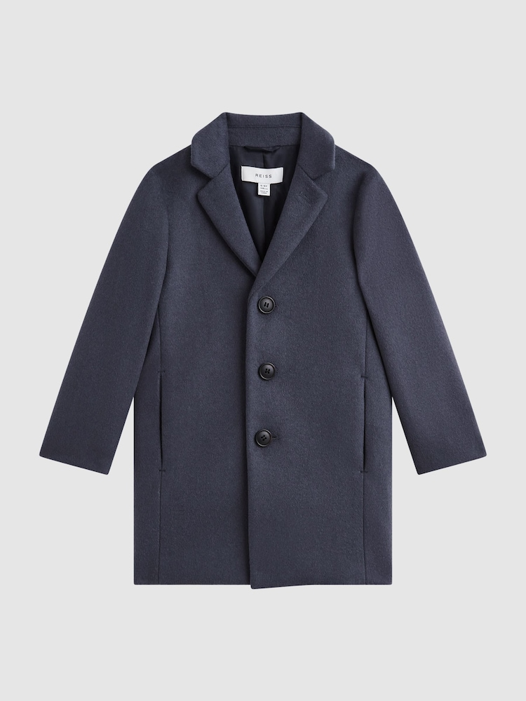 Reiss Airforce Blue Gable 9-14 yrs Single Breasted Epsom Overcoat - Image 2 of 6 Reiss Airforce Blue Gable 9-14 yrs Single Breasted Epsom Overcoat - Image 2 of 6