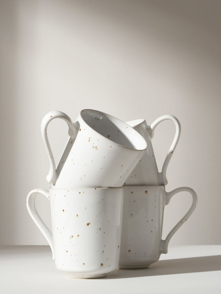 Truly 4 Piece White The Marlow Mug Set - Image 1 of 2