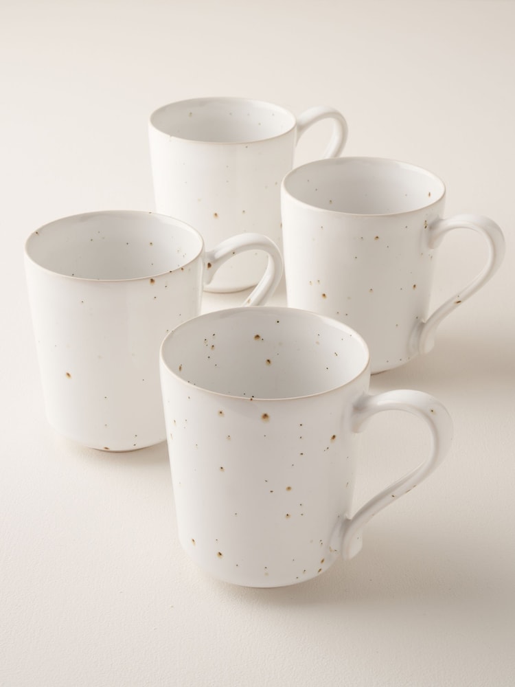 Truly 4 Piece White The Marlow Mug Set - Image 2 of 2