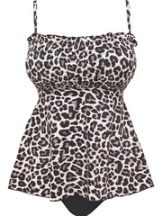 Simply Be Magisculpt The Wonderpiece Leopard Brown Print Swimsuit - Image 4 of 4