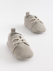 Grey Suede Lace-Up Baby Shoes (0-24mths) - Image 3 of 5