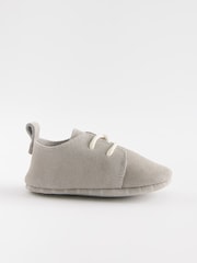 Grey Suede Lace-Up Baby Shoes (0-24mths) - Image 4 of 5