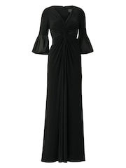 Adrianna Papell Twist Front Black Jersey Gown - Image 3 of 3