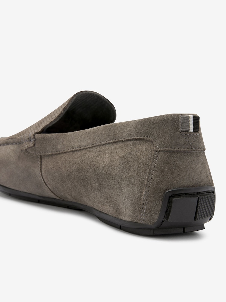 Grey Suede Driver Shoes - Image 5 of 5