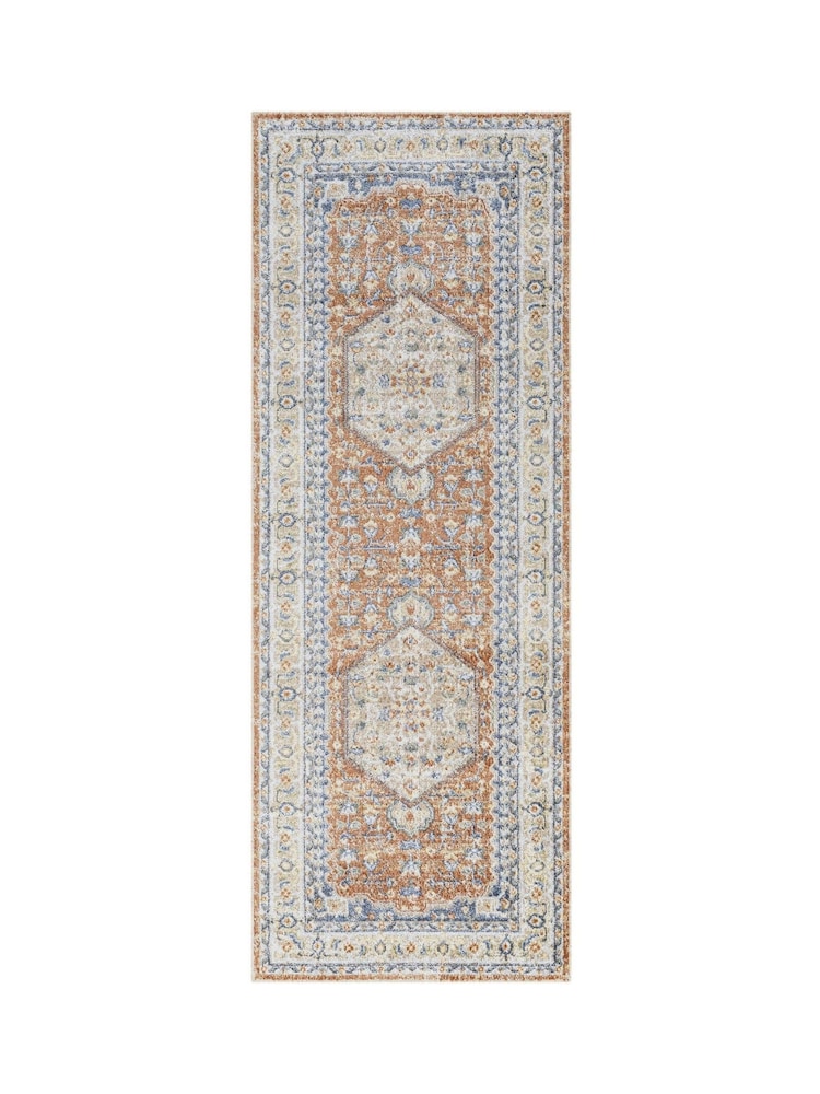 LIVABLISS Orange Lillian Washable Traditional Boho Runner - Image 8 of 8 LIVABLISS Orange Lillian Washable Traditional Boho Runner - Image 8 of 8