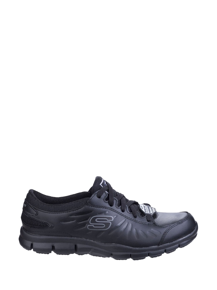 Skechers Black Eldred Occupational Shoes - Image 1 of 5