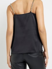 River Island Black Cowl Neck Trim Cami - Image 2 of 5