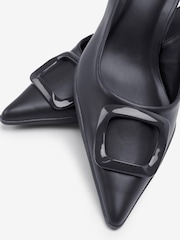 Black Forever Comfort® Hardware Slingback Kitten Heels - Image 4 of 4