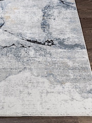 LIVABLISS Blue Jolie Abstract Moderne Marble Runner - Image 2 of 6