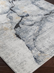 LIVABLISS Blue Jolie Abstract Moderne Marble Runner - Image 4 of 6
