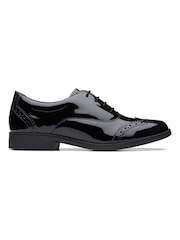 Črn patent - Večbarvni usnjeni čevlji Clarks Aubrie Tap - Slika 1 iz 7