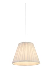 Searchlight White Belle Pleated Lamp Shade - Image 2 of 3