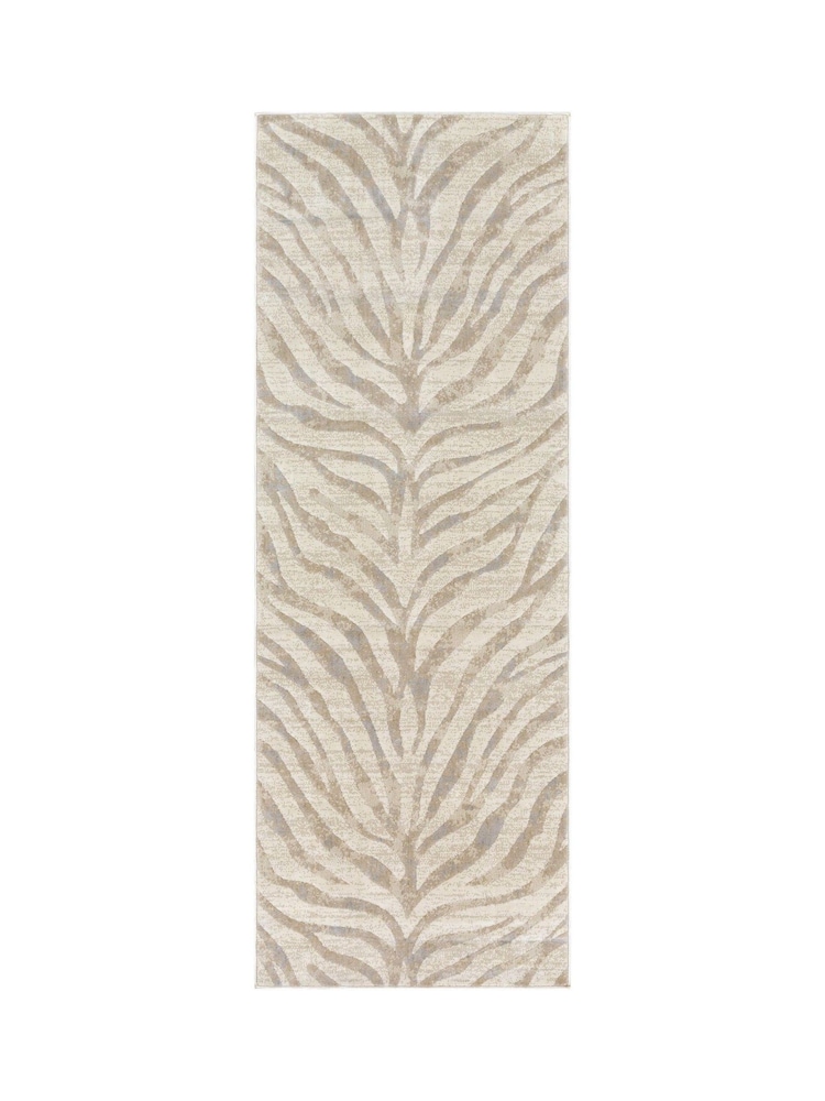 LIVABLISS Beige City Animal Print Zebra Boho Runner - Image 1 of 5 LIVABLISS Beige City Animal Print Zebra Boho Runner - Image 1 of 5