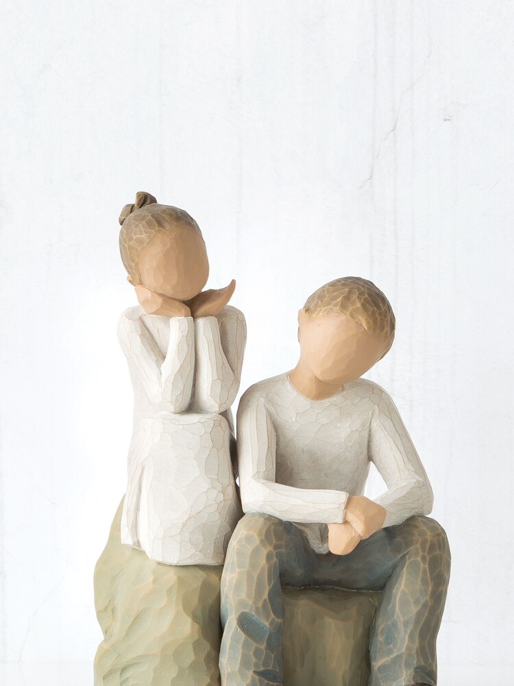 Willow Tree Cream Brother And Sister Figurine - Image 2 of 4