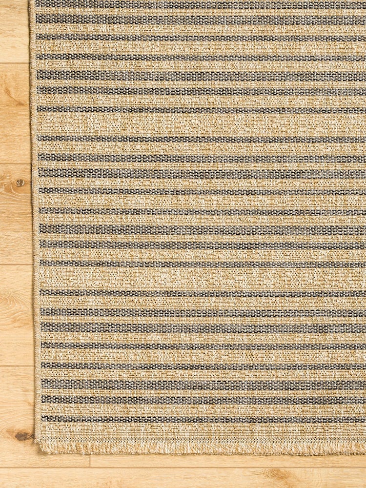LIVABLISS Brown Indoor / Outdoor Mirage Cottage Fringe Jute Look Runner - Image 2 of 6