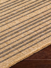 LIVABLISS Brown Indoor / Outdoor Mirage Cottage Fringe Jute Look Runner - Image 3 of 6