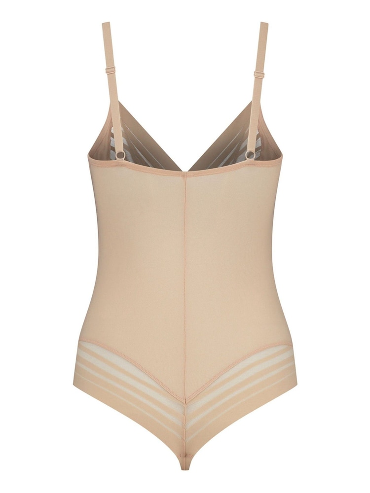 Bye Bra Powermesh Thong Bodysuit - Image 5 of 5