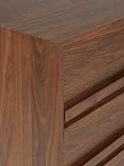 Jasper Conran London Brown 4 Drawer Belgrave Walnut Chest of Drawers - Image 5 of 7