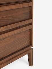 Jasper Conran London Brown 4 Drawer Belgrave Walnut Chest of Drawers - Image 7 of 7