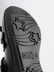Matt Black Standard Fit (F) School Junior Butterfly Mary Jane Shoes - Image 7 of 7