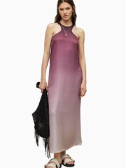 AllSaints Pink Verna Kai Dress - Image 1 of 5