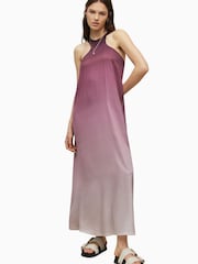 AllSaints Pink Verna Kai Dress - Image 3 of 5