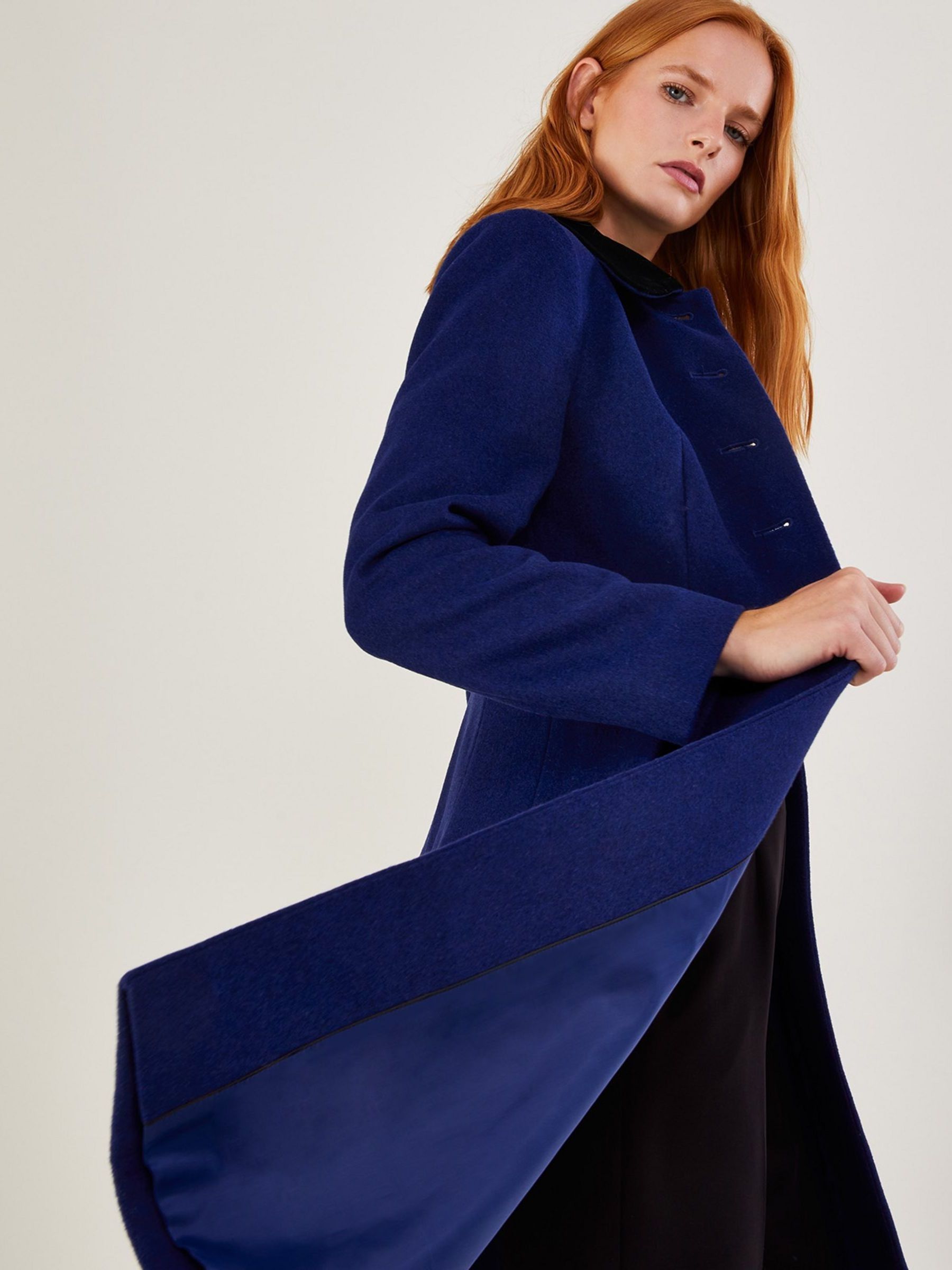 Buy Monsoon Blue Opal Opera Coat In Wool Mix from Next Germany