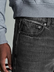 Black Soft Touch Authentic Rigid Cotton Relaxed Fit Jeans - Image 3 of 9