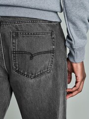 Black Soft Touch Authentic Rigid Cotton Relaxed Fit Jeans - Image 4 of 9