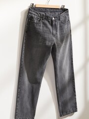 Black Soft Touch Authentic Rigid Cotton Relaxed Fit Jeans - Image 6 of 9