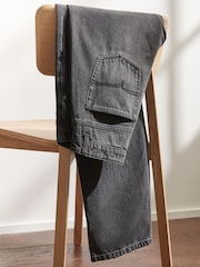 Black Soft Touch Authentic Rigid Cotton Relaxed Fit Jeans - Image 8 of 9