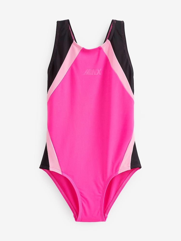 Pink Sports Swimsuit (3-16yrs) - Image 5 of 5